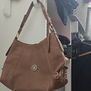 Brown Leather Shoulder Bag